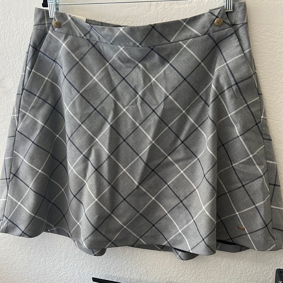 NWT Tommy Hilfiger Adaptive Windowpane Check Skirt - Picture 2 of 4
